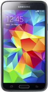 Samsung-Galaxy-S5-Black—Front-View