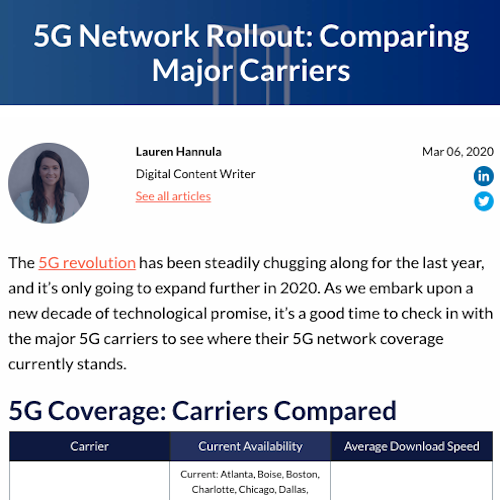 5g network rollout article