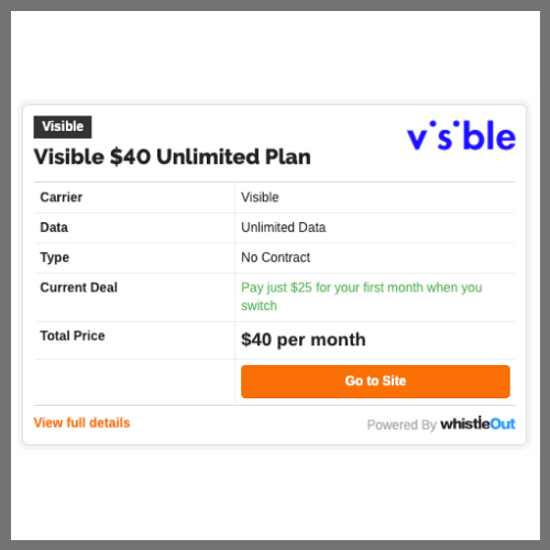 Visible Unlimited Plan